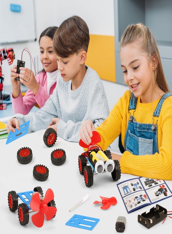 BeAndge 5 Set Individual STEM Kit for Kids, 2nd Grade Boy Toys Bulk Gifts, 8 9 Year Old Boys Gift Ideas, Classroom Science Kits Craft Projects Class Activity, Robot Wind Powered Car Building Activities - Image 5